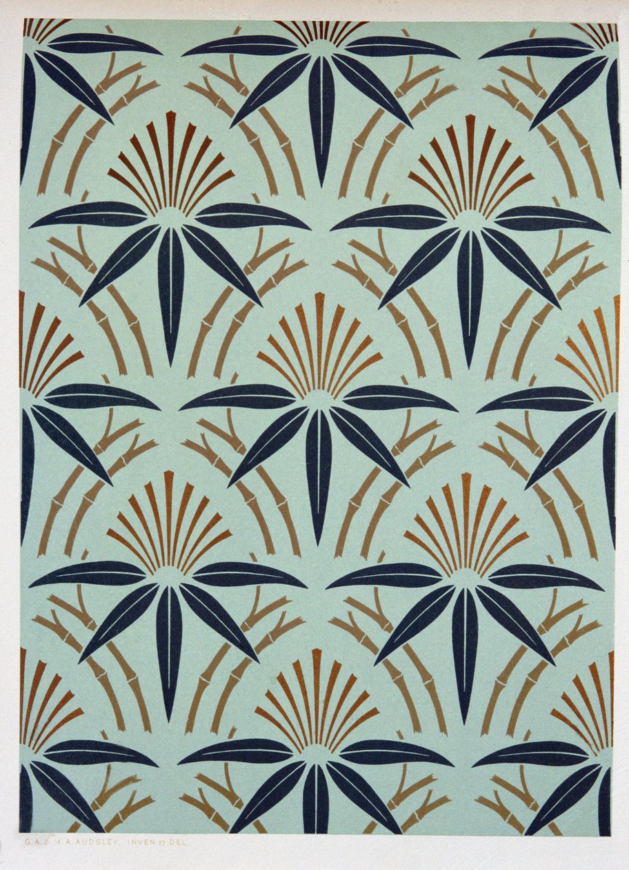 Bladdesign, ca 1892 av George Ashdown Audsley
