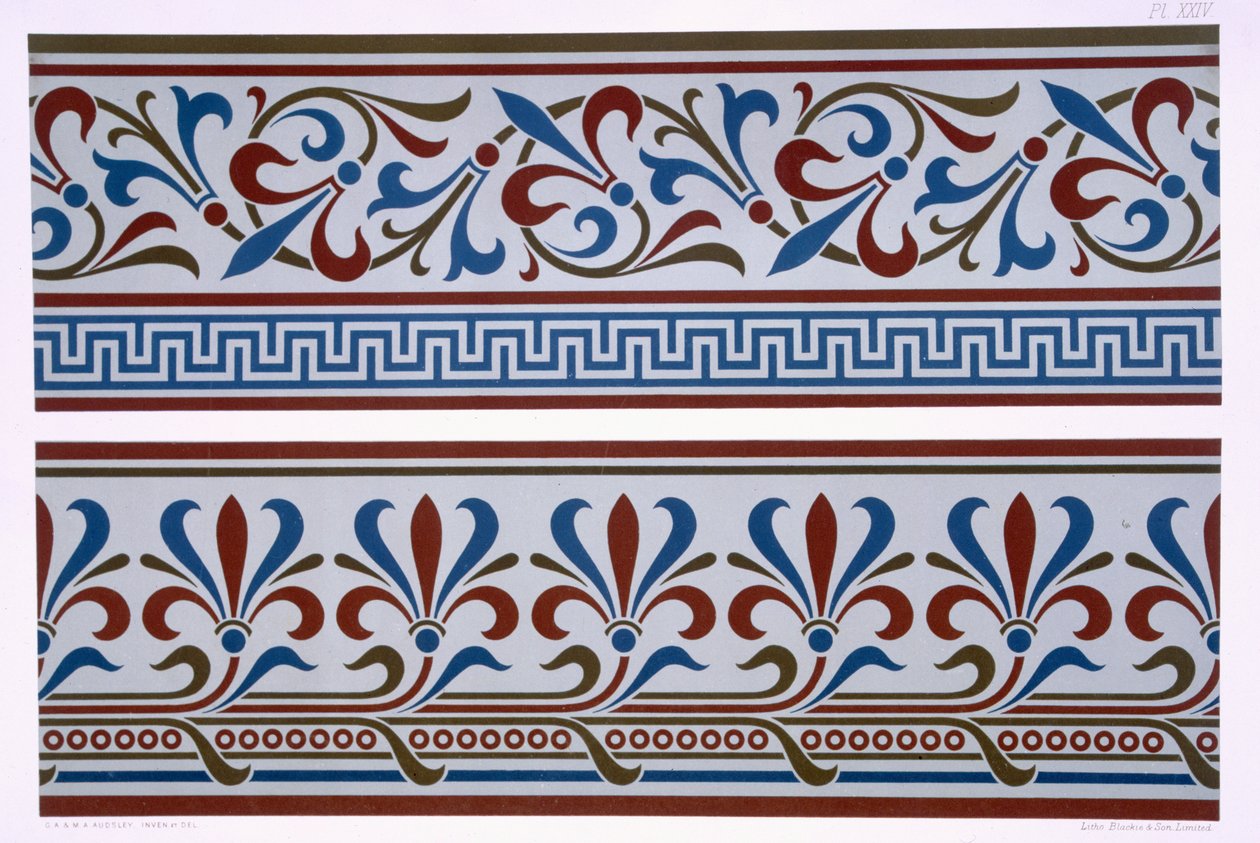 Neo-Grec Ornament: Border and Dado designs, skylt XXIV från 