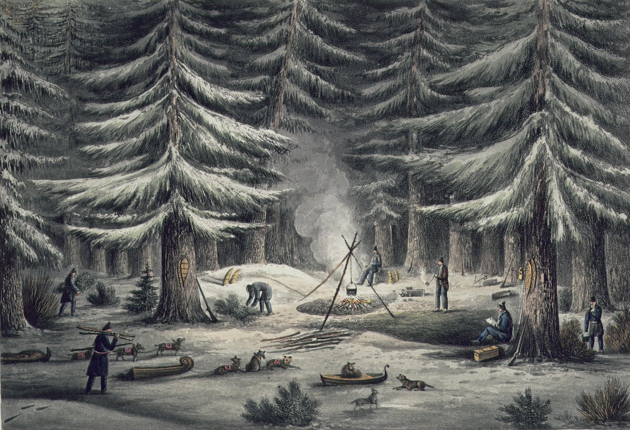 Sätt att skapa en viloplats på en vinternatt, 15 mars 1820, från 