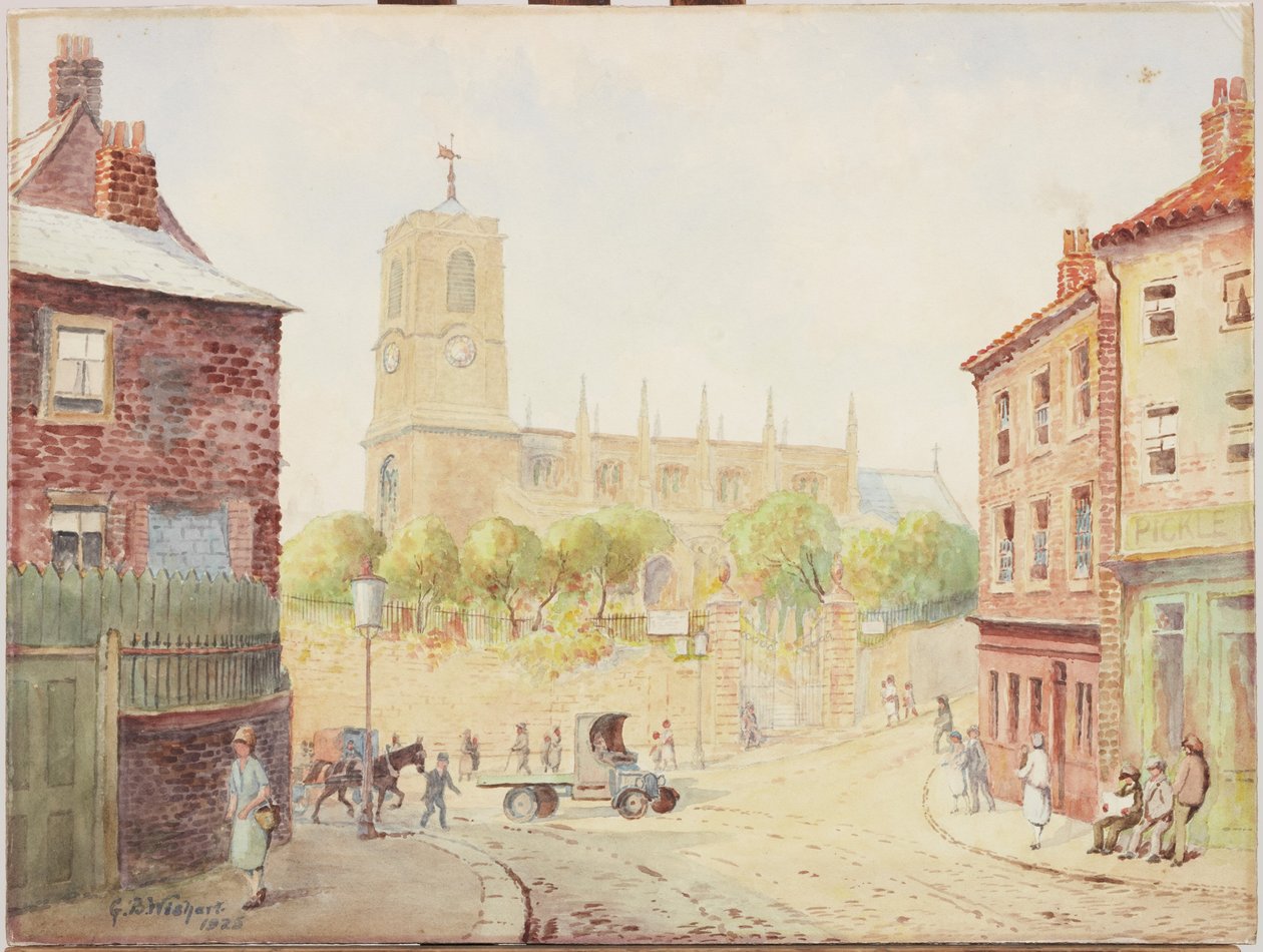 St. Marys, Gateshead, 1925 (wc ombord) av George Barclay Wishart