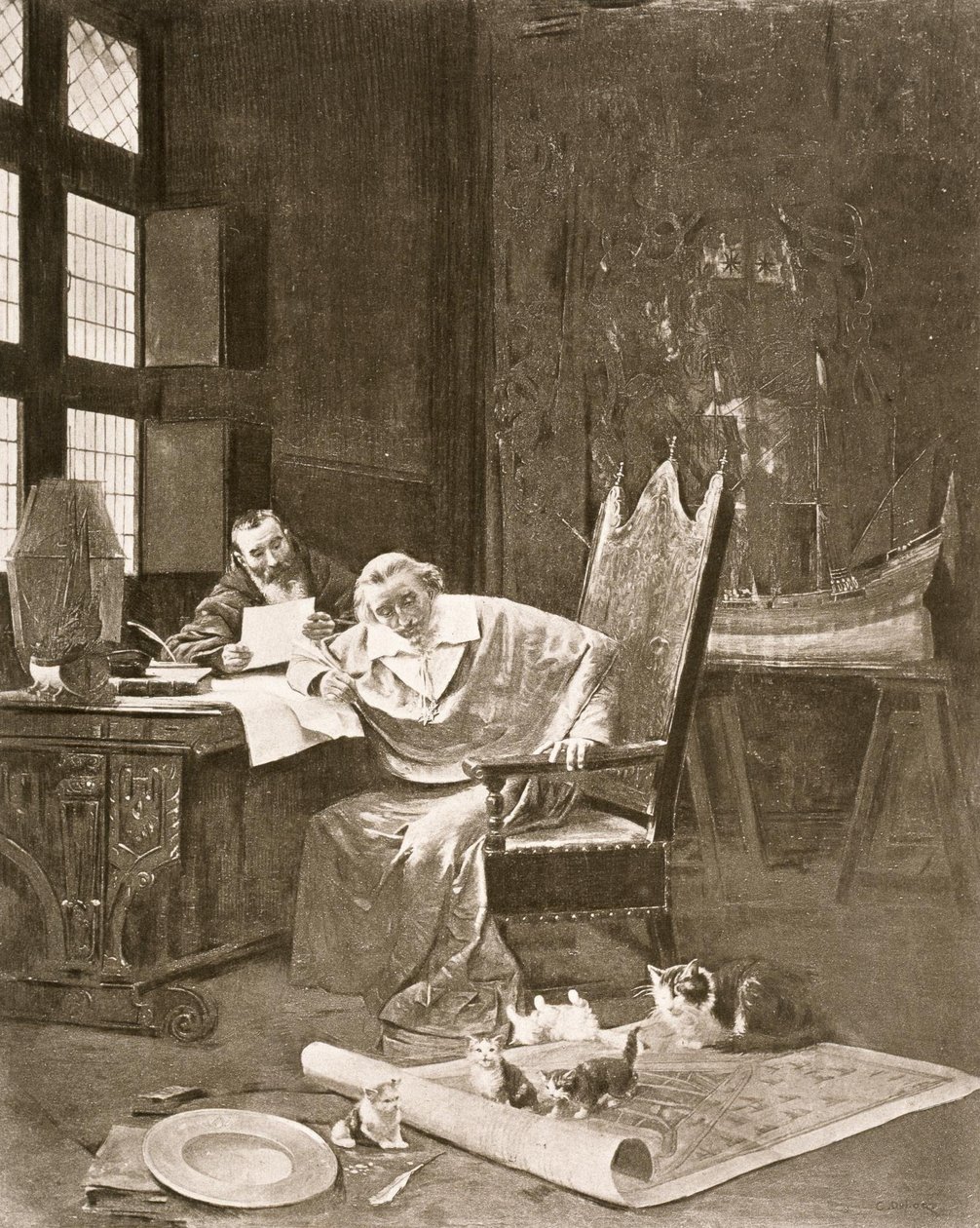 Richelieu och hans katter av George Barrie