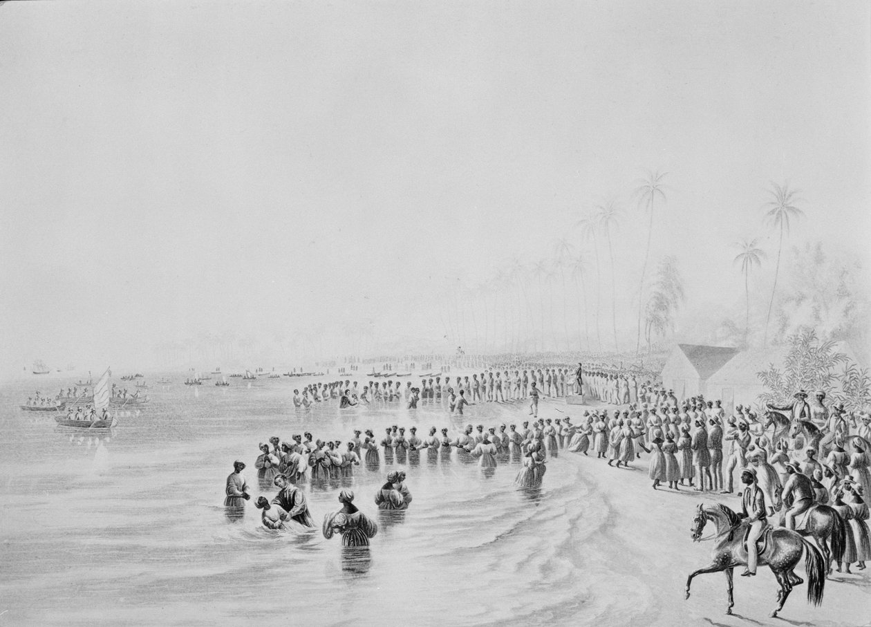 Dopförordningen på Jamaica, 1842 av George Baxter
