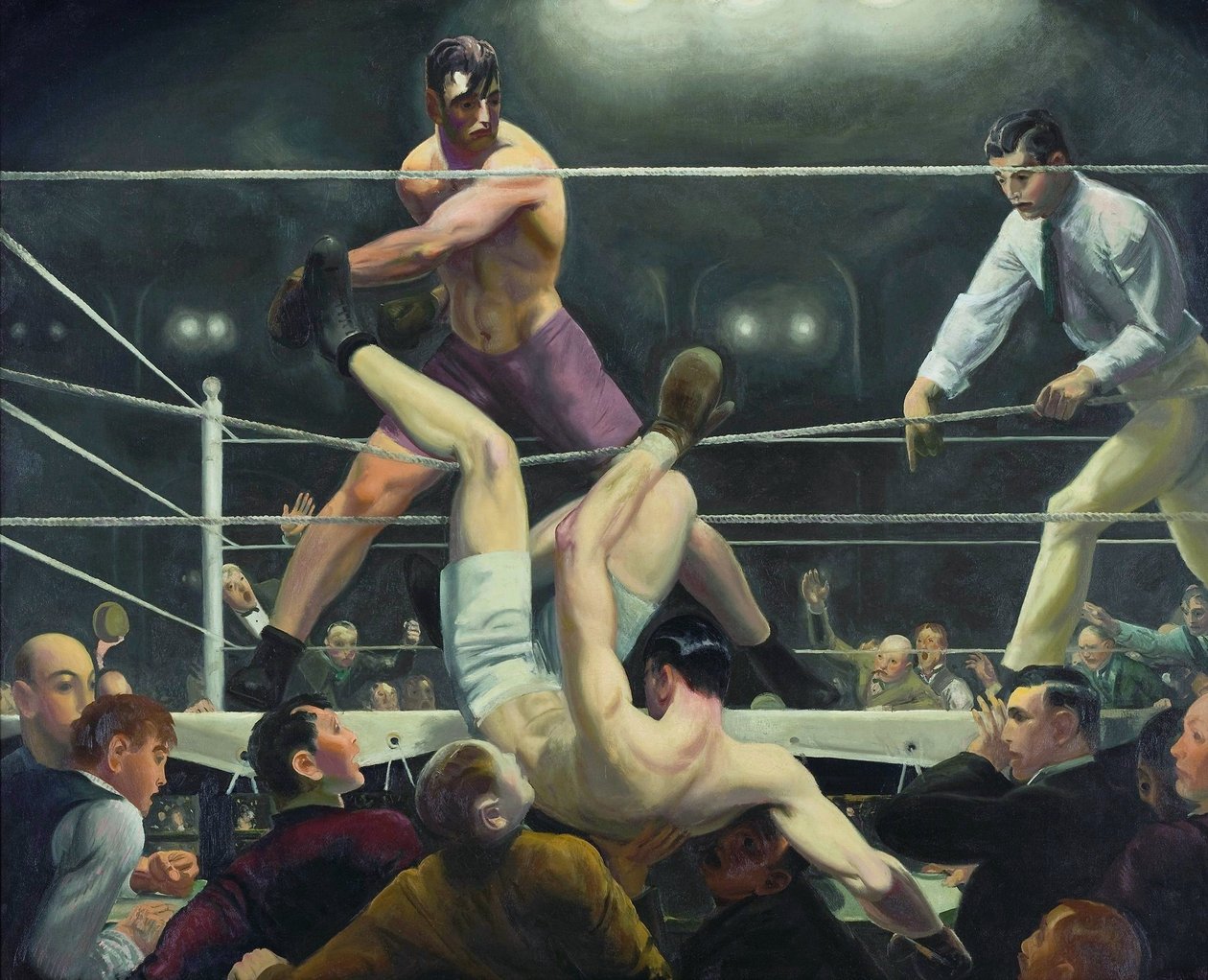 Dempsey och Firpo av George Wesley Bellows