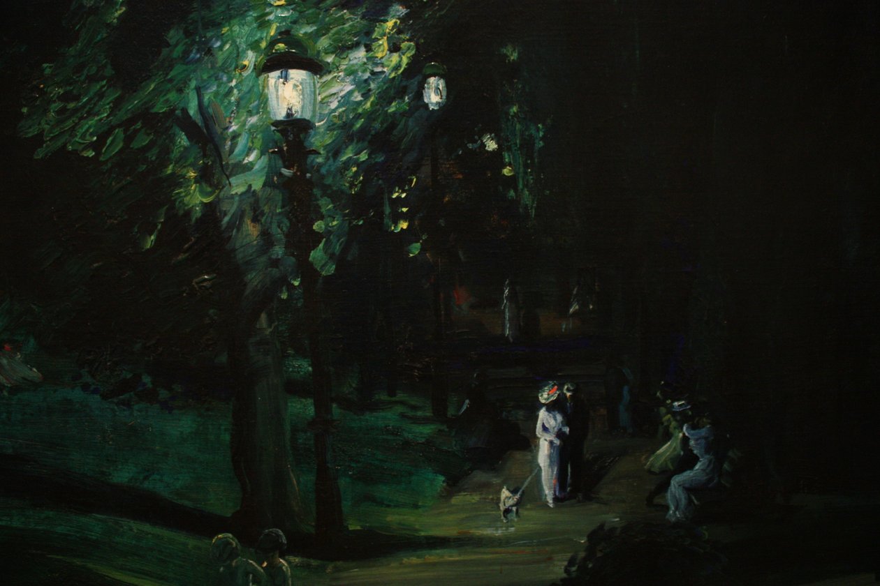 Sommarnatt, Riverside Drive av George Wesley Bellows