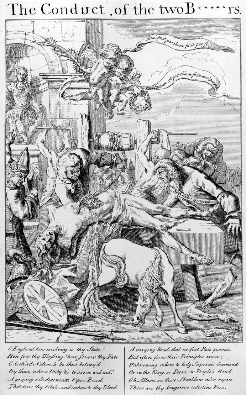 De två B*****rs agerande, 1749 av George Bickham