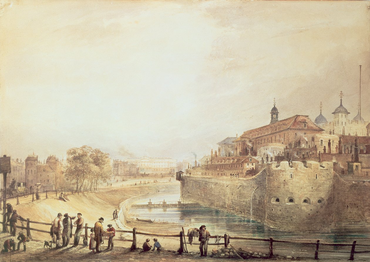 Tower of London, ca 1840 av George Bryant Campion
