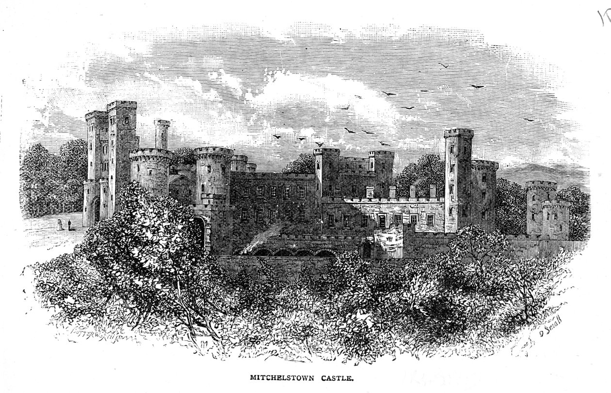 Mitchelstown Castle, graverat av D. Small av George Butterworth