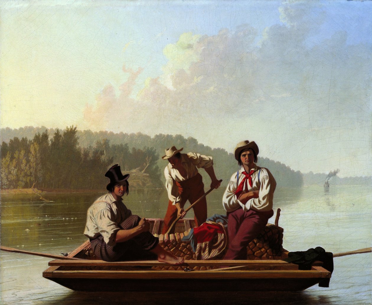 Båtsmän i Missouri av George Caleb Bingham