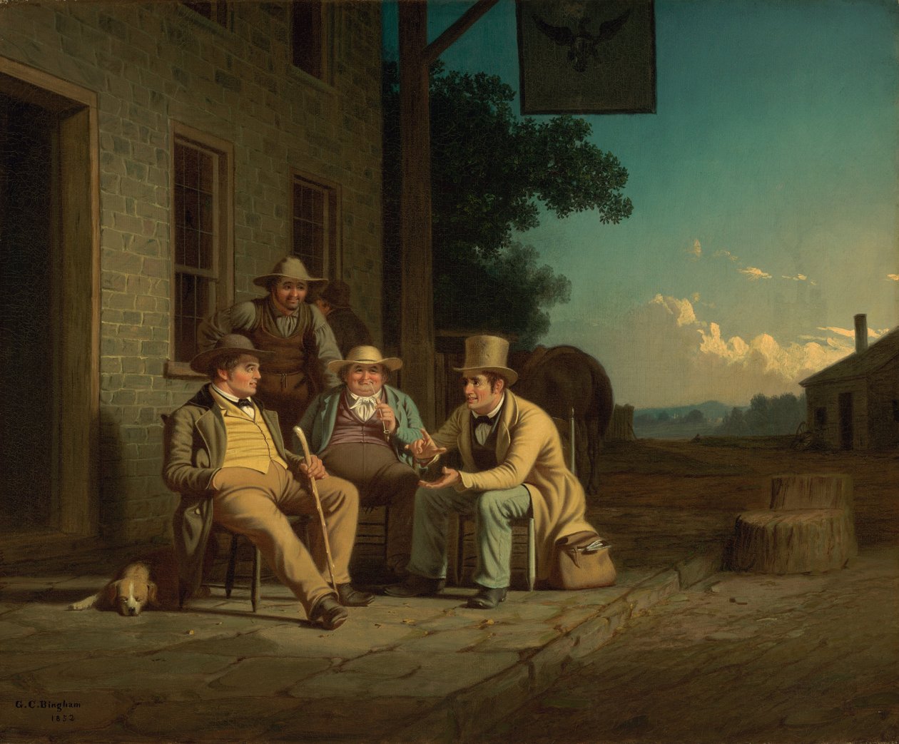 Söker efter en röst av George Caleb Bingham