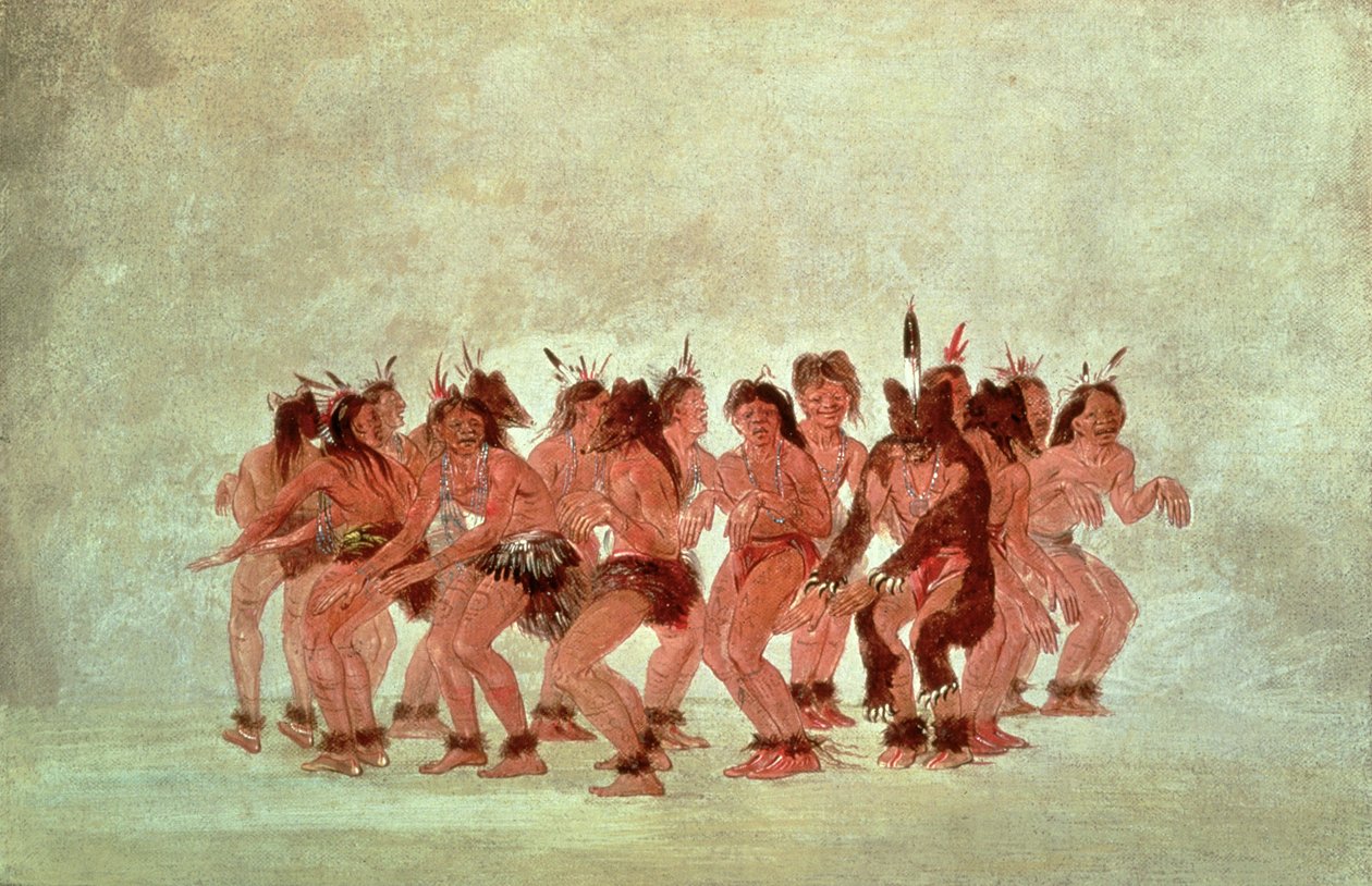 Björndans av George Catlin