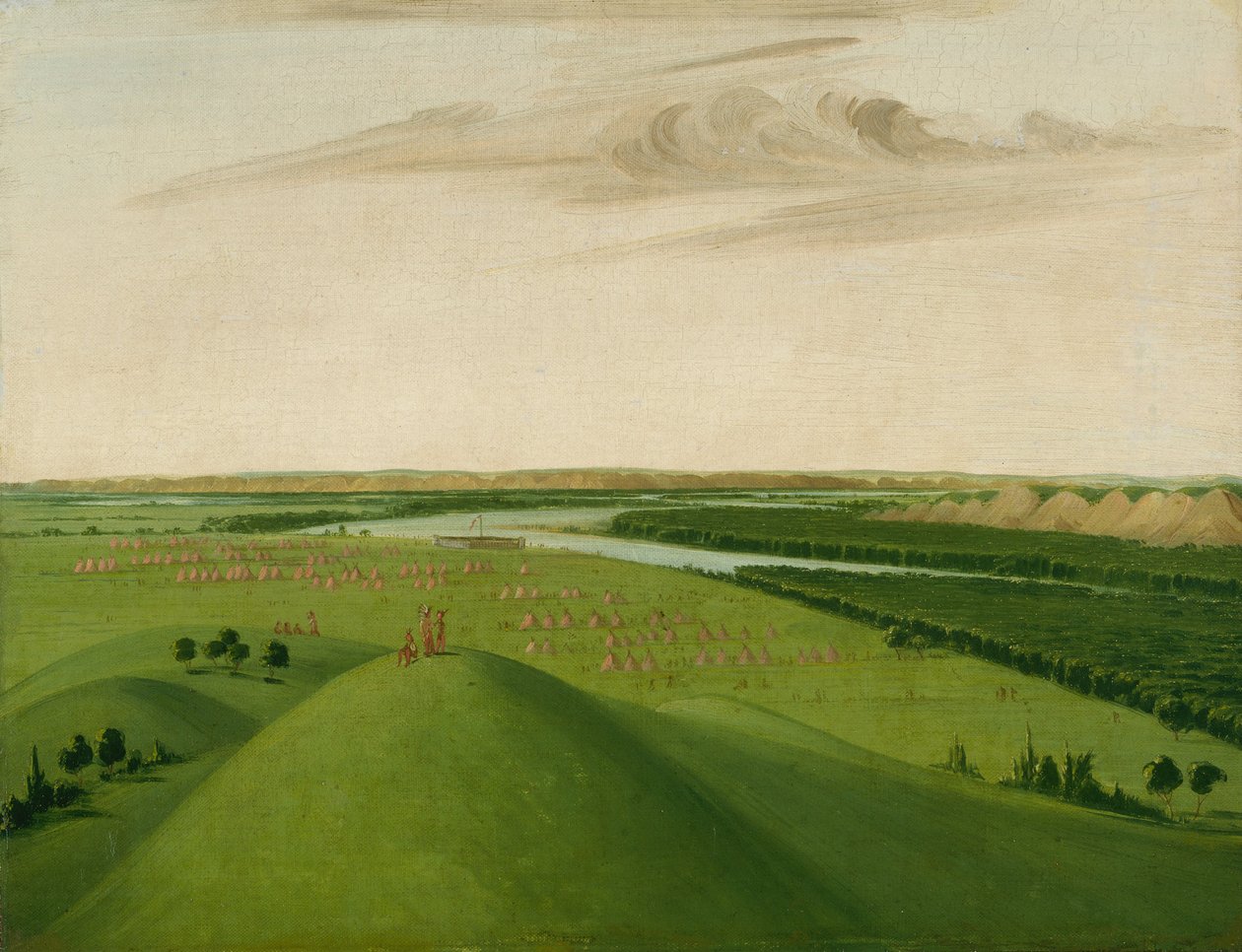 Fort Union, mynningen av Yellowstone River, 2000 mil ovanför St. Louis av George Catlin