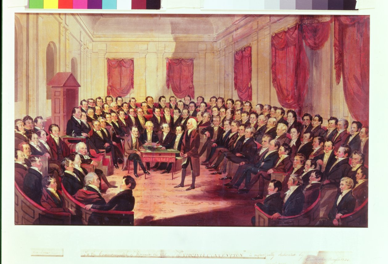 Virginias konstitutionella konvent, 1830 av George Catlin
