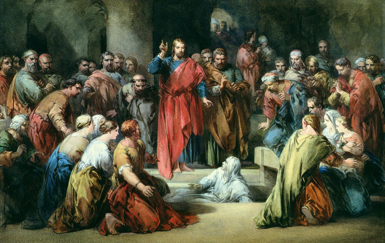 The Raising of Lazarus swed av George Cattermole