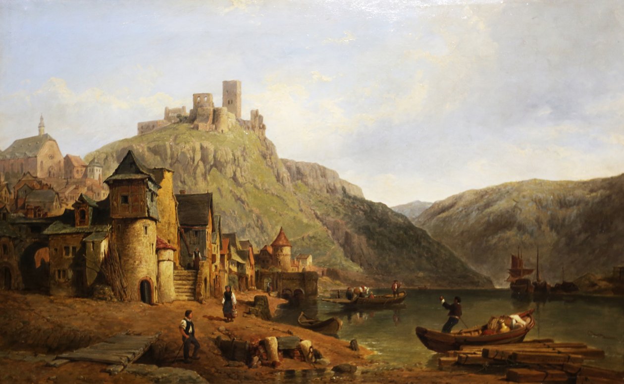 Beilstein på Mosel av George Clarkson Stanfield