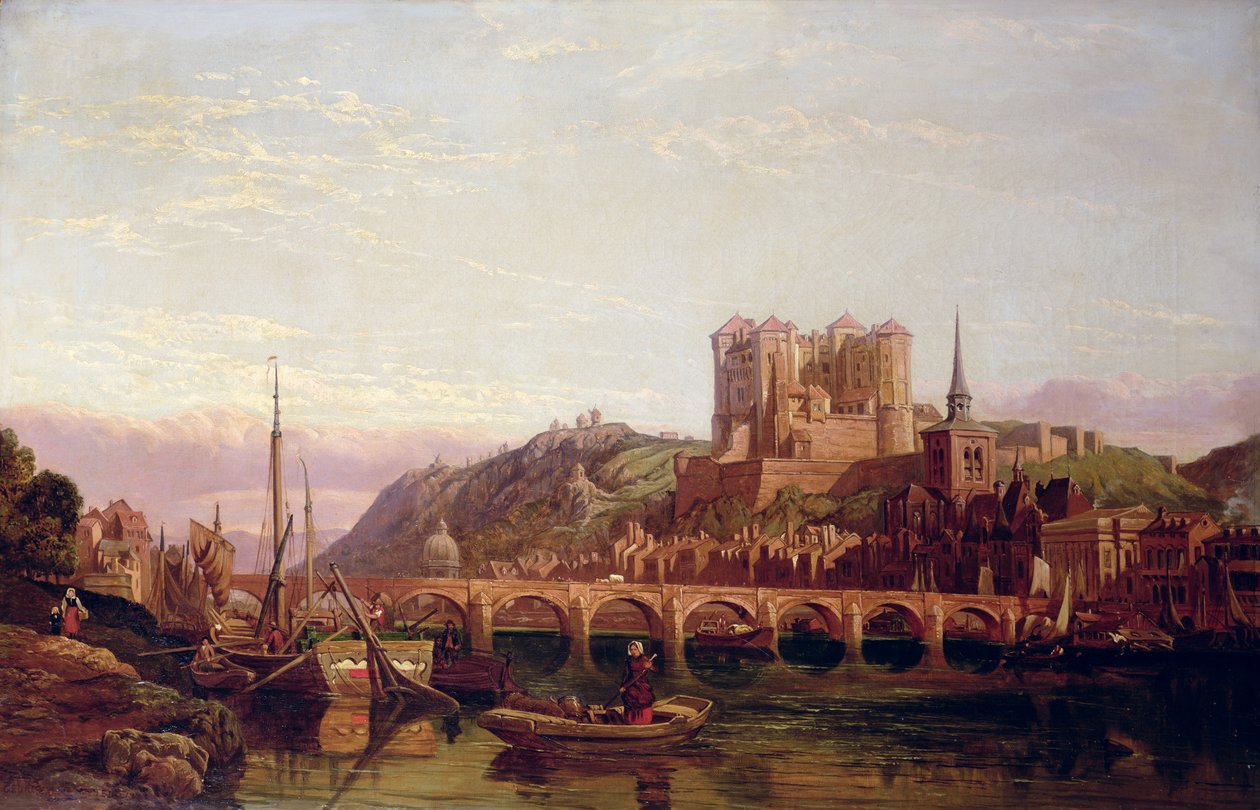 Saumur, vid Loiredalen av George Clarkson Stanfield
