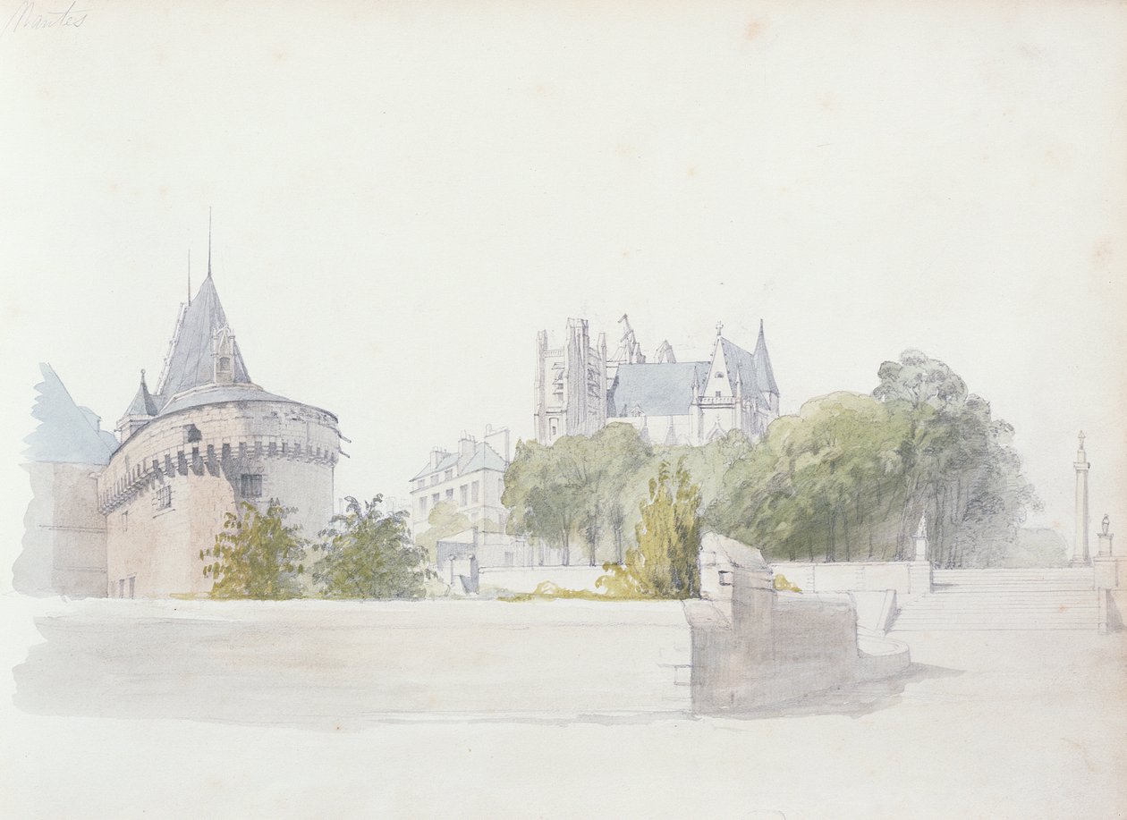 Utsikt över Nantes av George Clarkson Stanfield