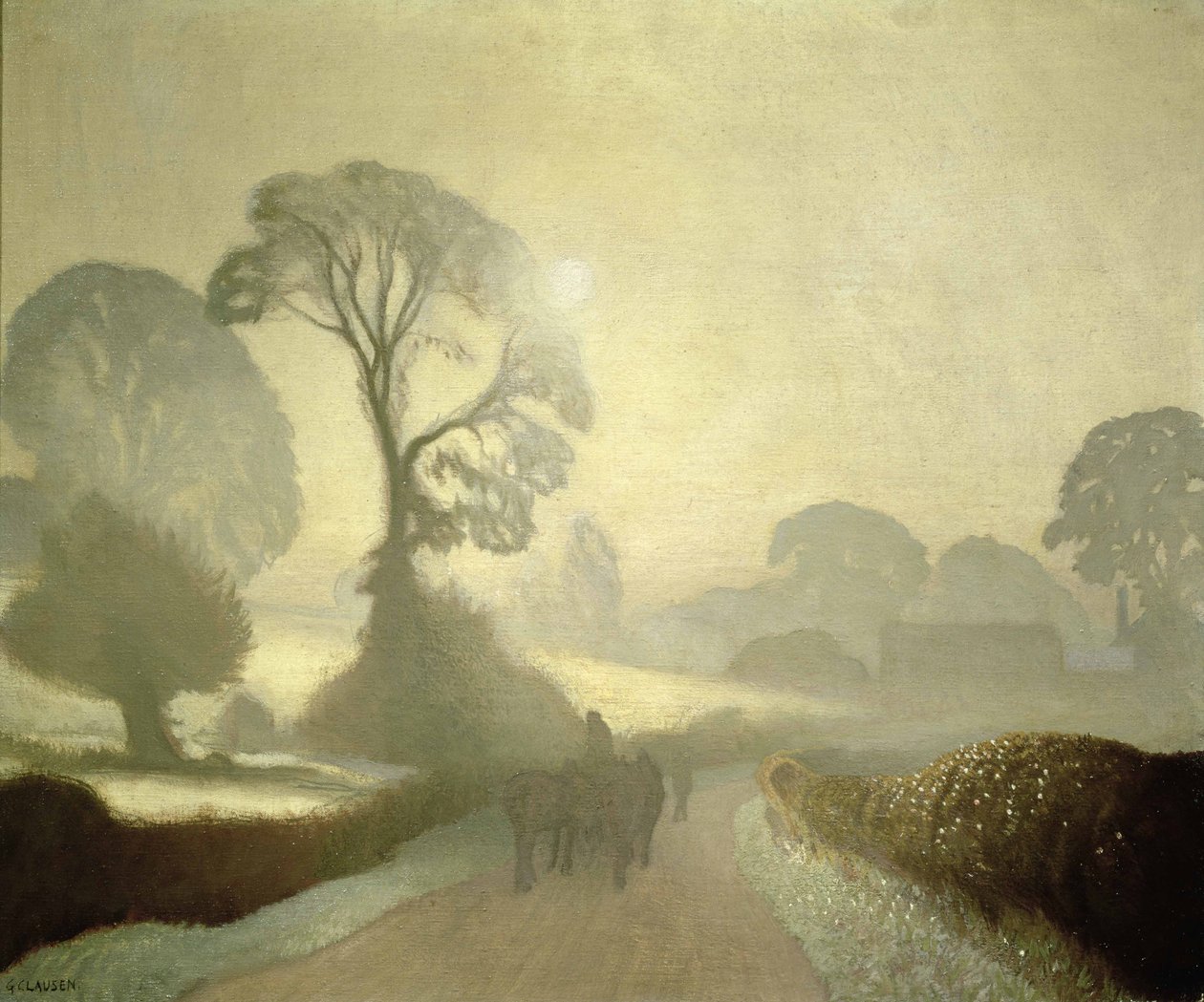 Oktober morgon av George Clausen