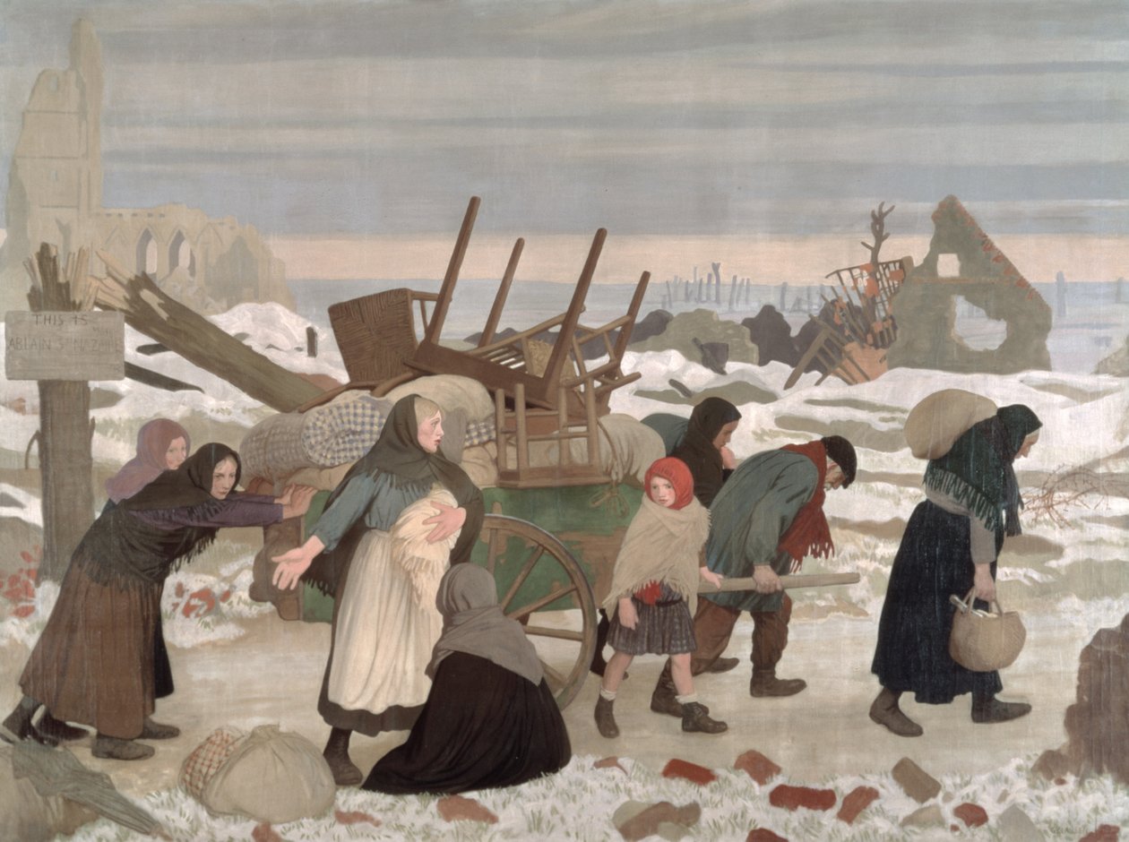 Återvänder till det återerövrade landet, c.1918 av George Clausen