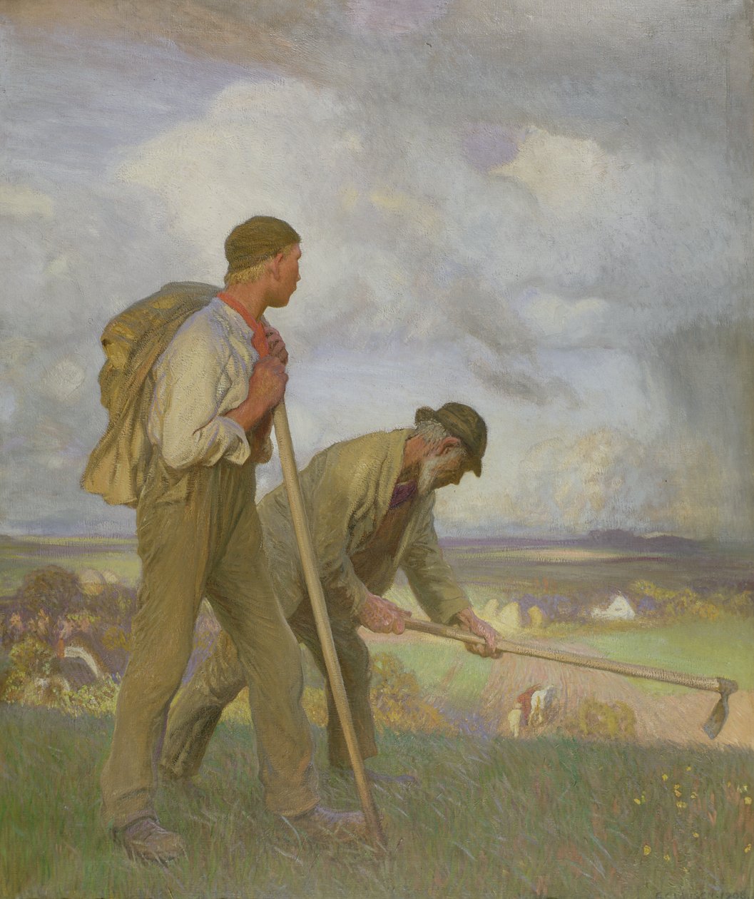 Pojken och mannen, 1908 av George Clausen