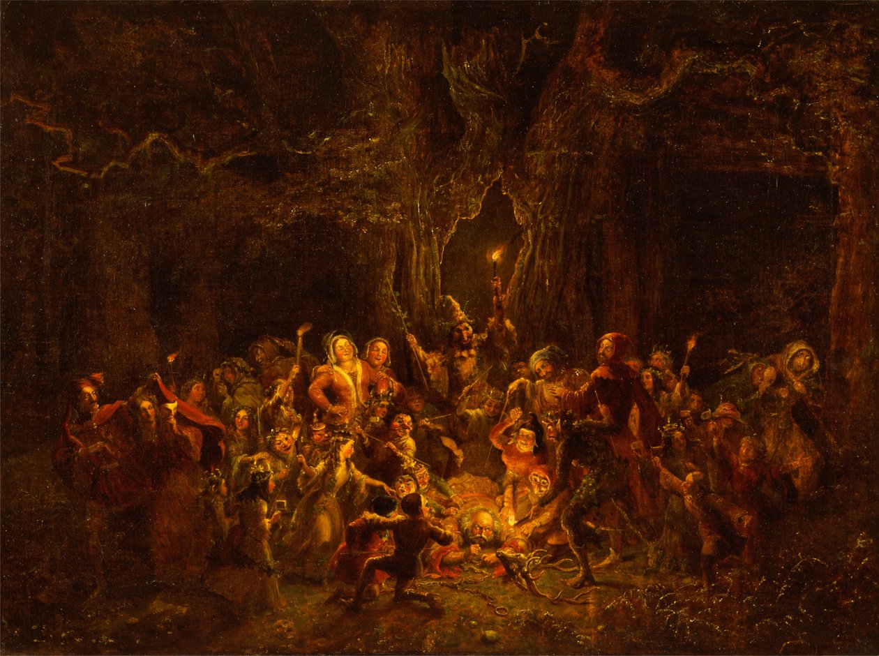 Hernes Oak från The Merry Wives of Windsor, V, v av George Cruikshank