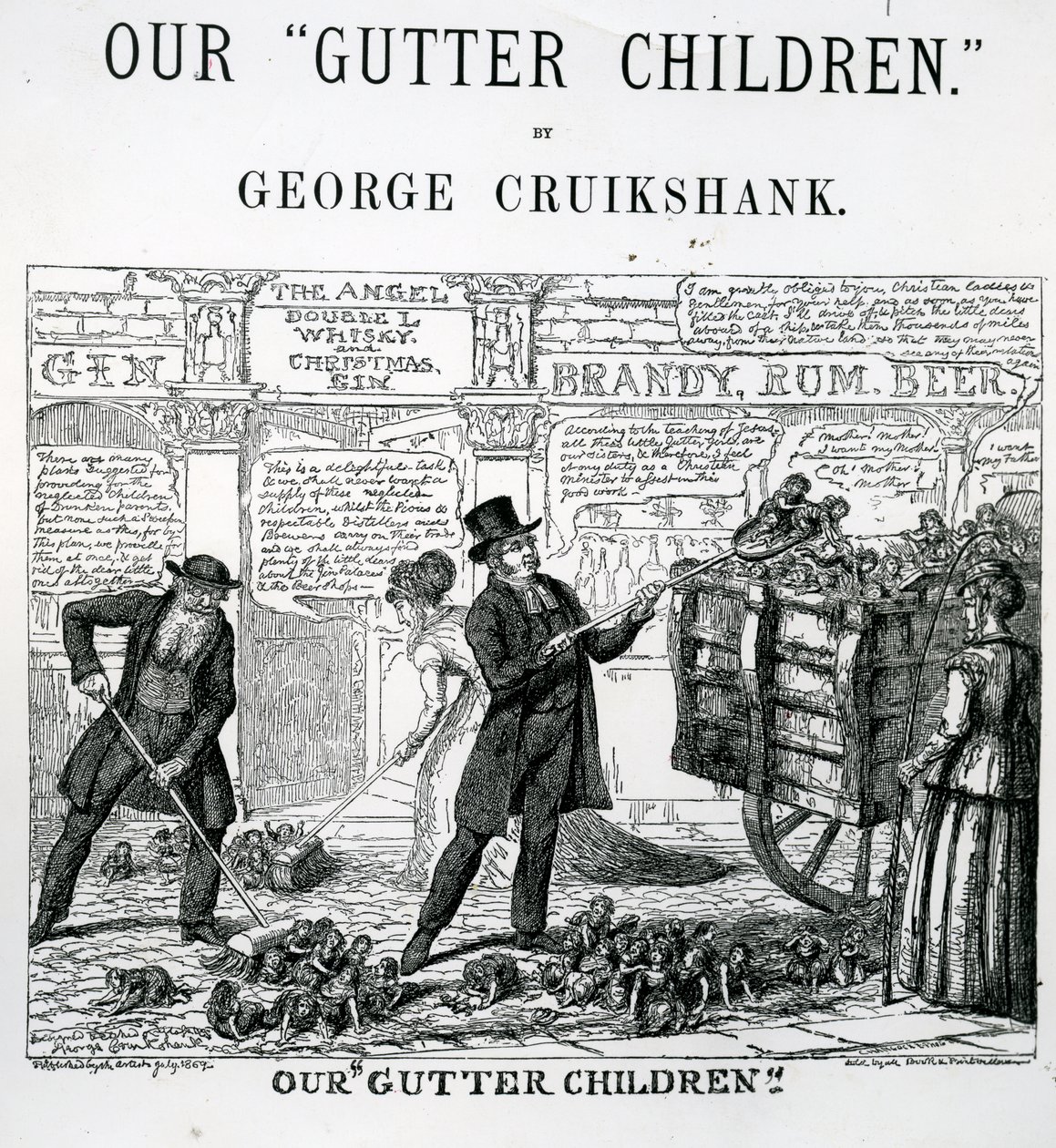 Våra rännbarn, 1869 av George Cruikshank