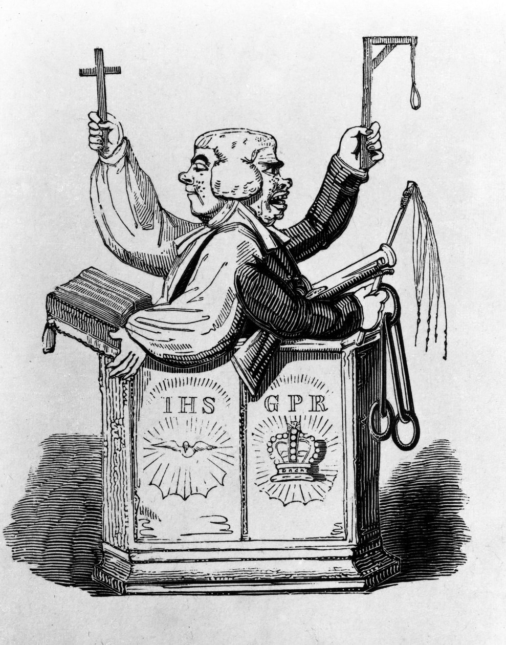 Den prästerliga magistraten, 1819 av George Cruikshank