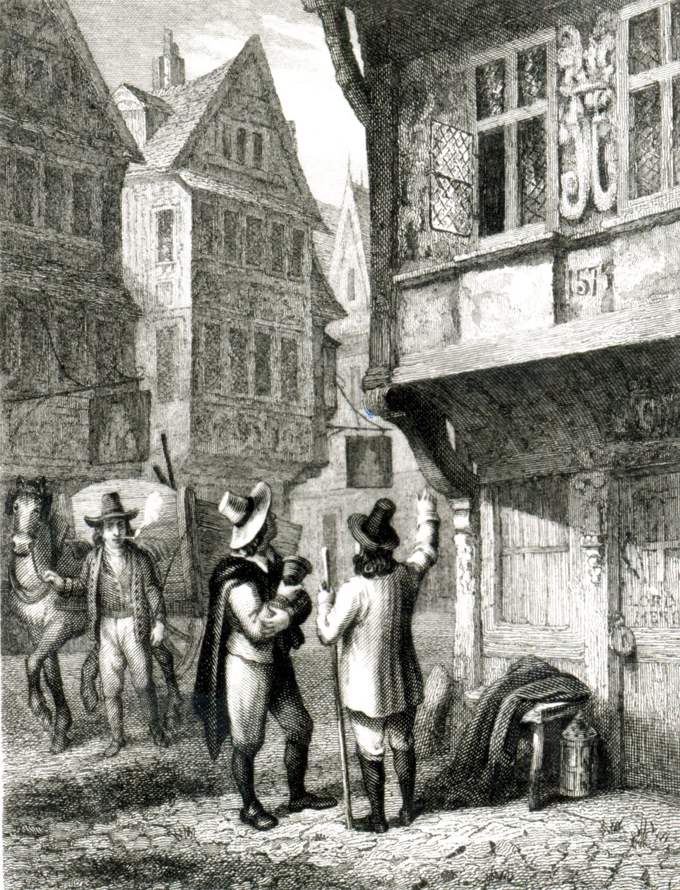 The Dead Cart, graveret af Davenport, 1. juli 1835 swed av George Cruikshank
