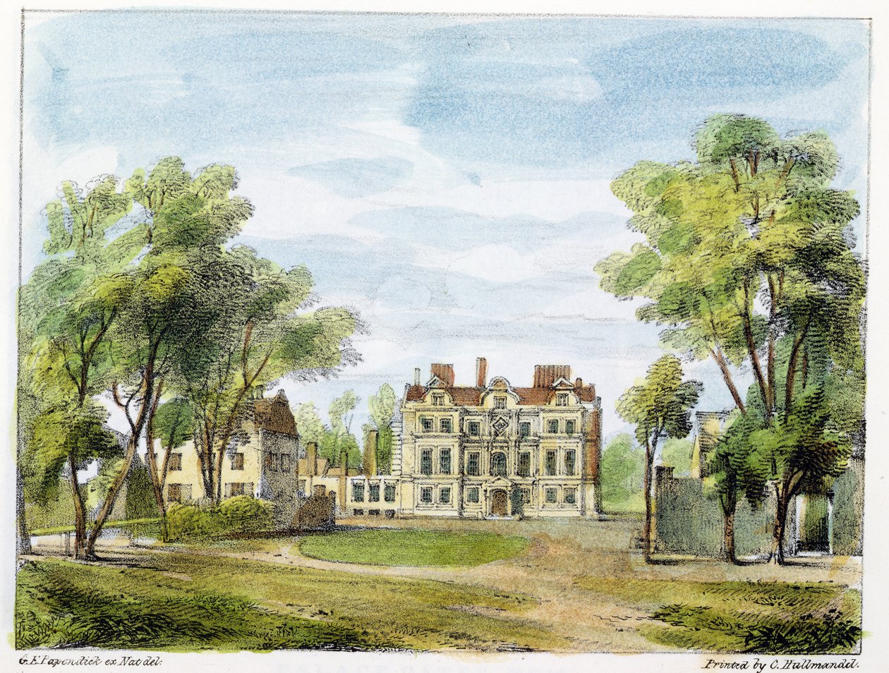 South Front, Old Palace, Kew Gardens, skylt 2 från 