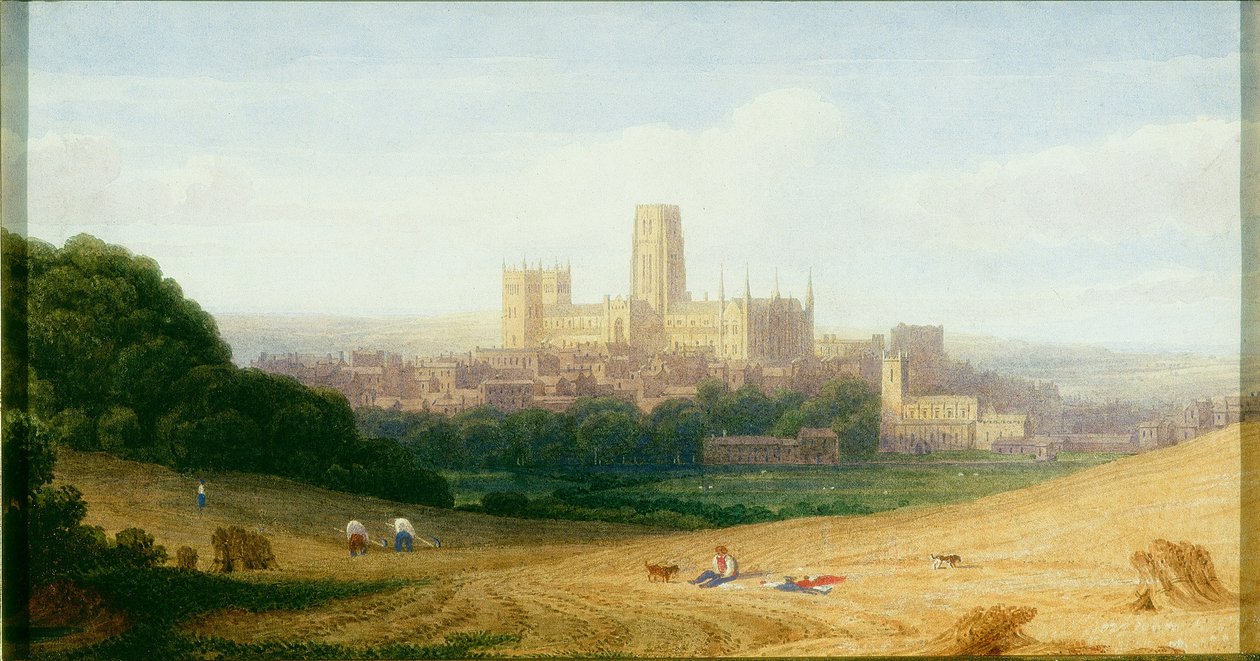 Durham (bc, penna och wc på papper) av George Fennel Robson