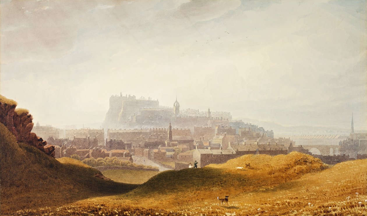 Edinburgh, ca 1830 av George Fennel Robson
