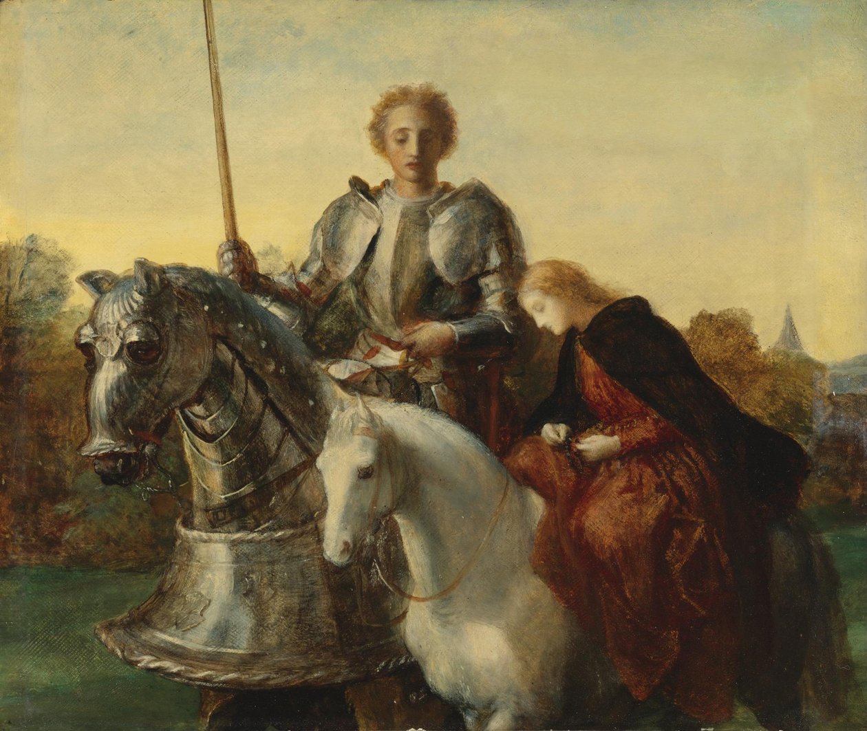 A Study for Una and the Red Cross av George Frederick Watts