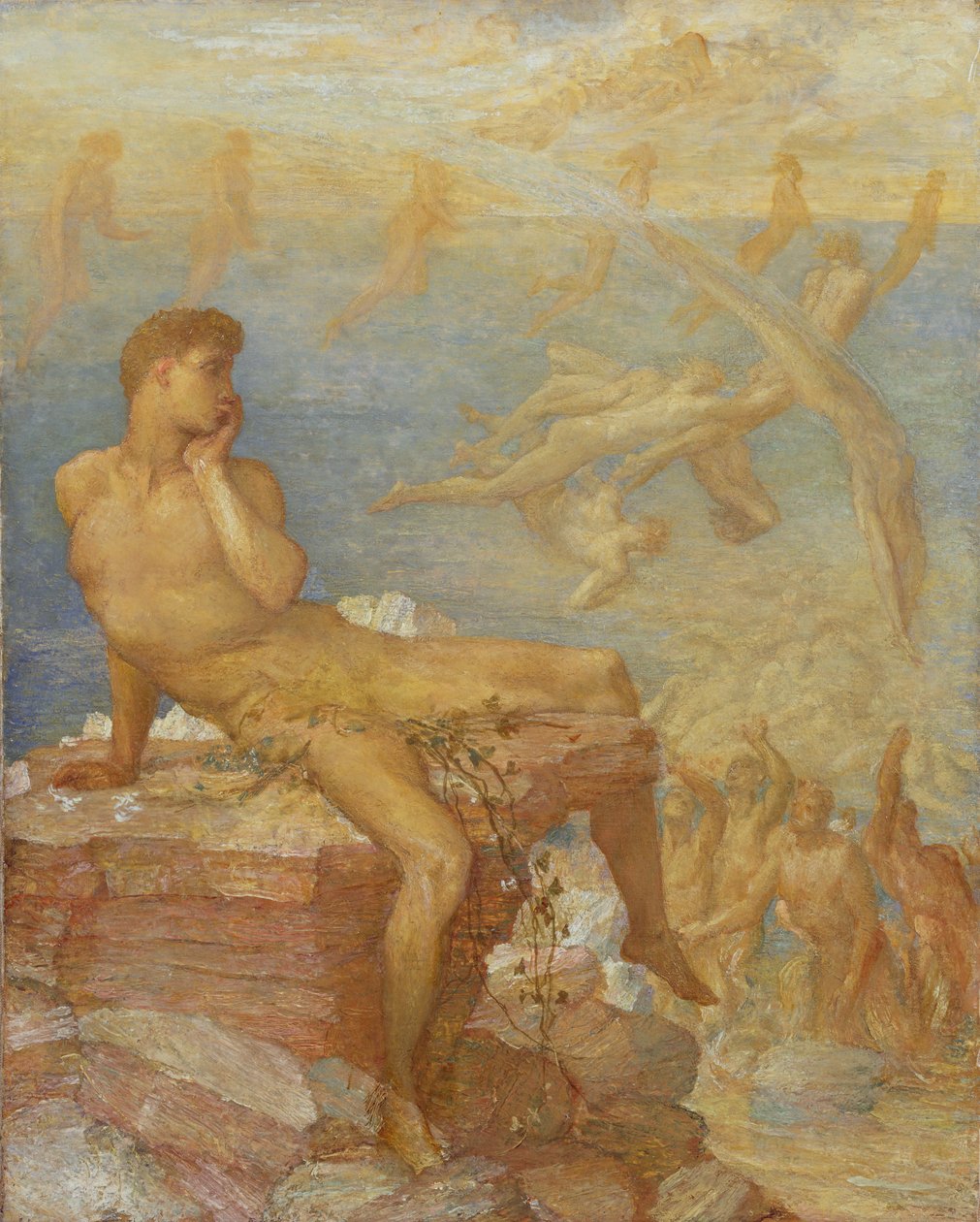 Den grekiska poesins genialitet, ca 1875 av George Frederick Watts