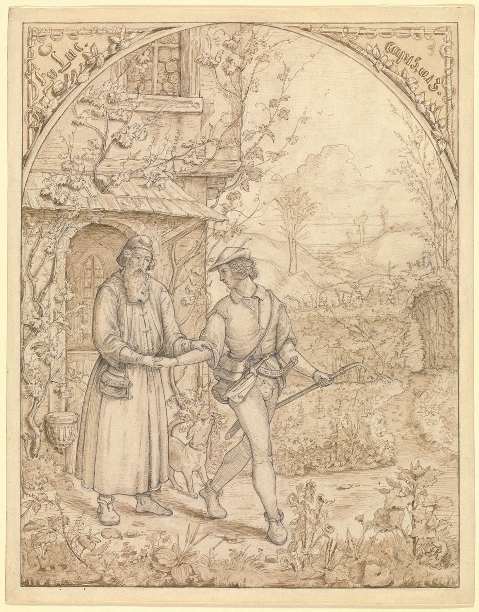 The Departure of the Prodigal Son av George Friedrich Kayser