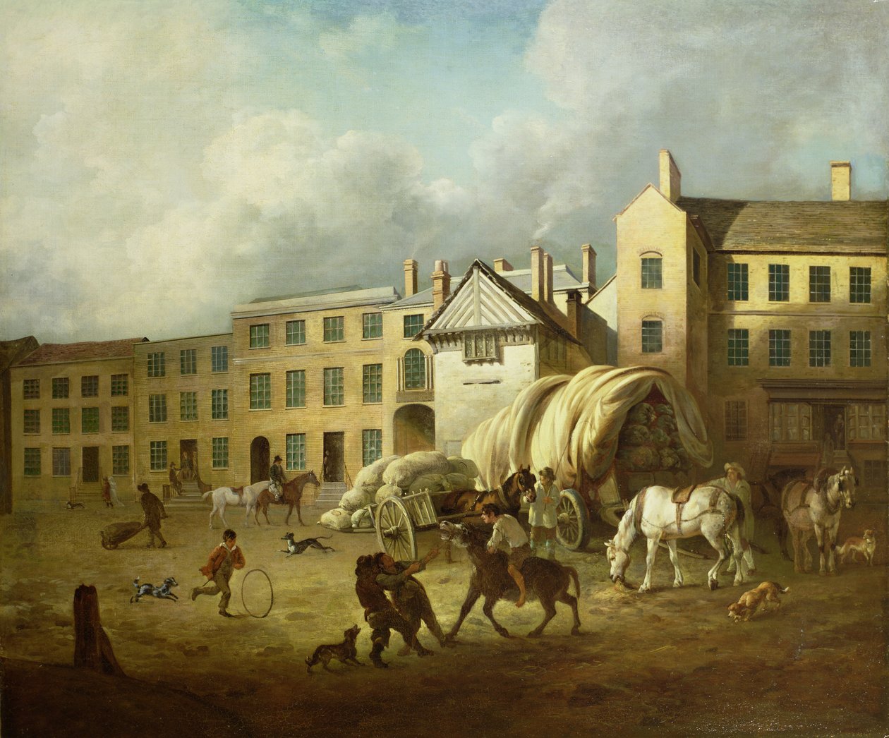 En stadsscen av George Garrard