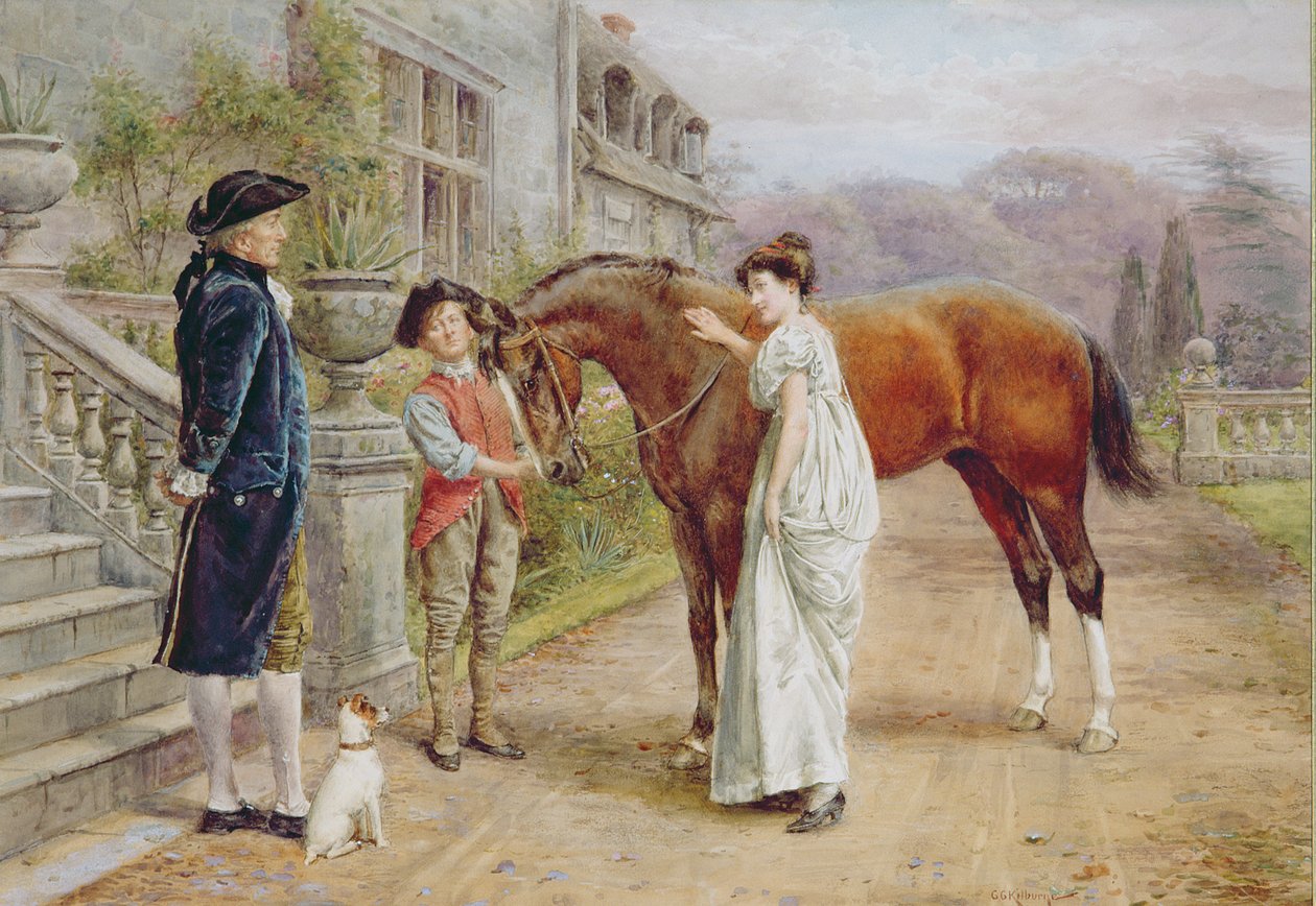Ett favoritsto, ca 1900 av George Goodwin Kilburne