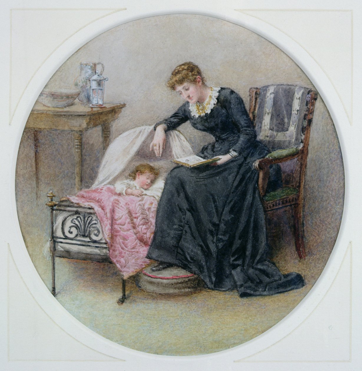 En godnattsaga av George Goodwin Kilburne