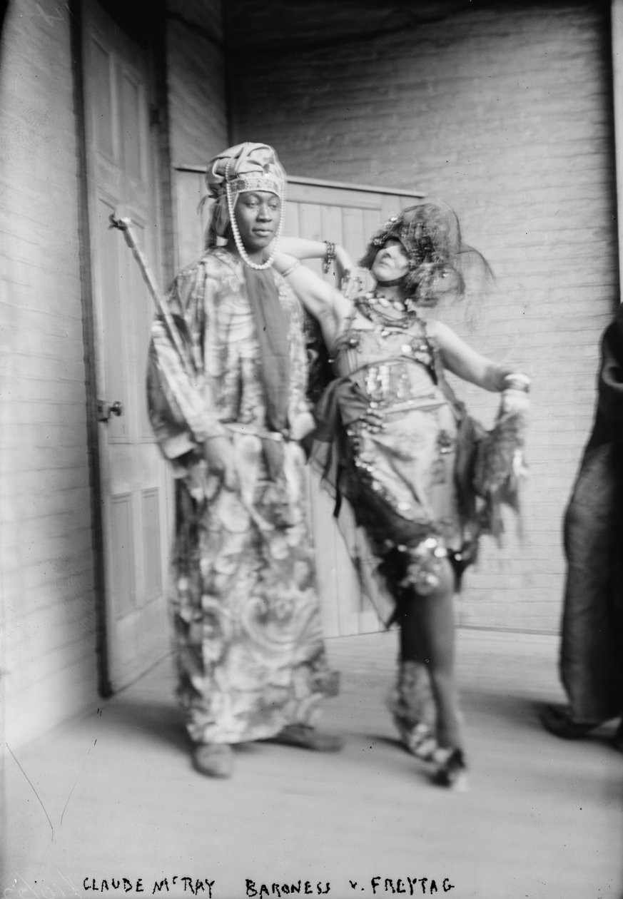 Claude McKay och friherrinnan Von Freytag-Loringhoven, ca 1915 av George Grantham Bain