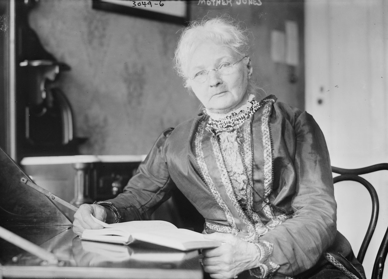 "Mother" Jones, 1910-5 (bw-foto) av George Grantham Bain
