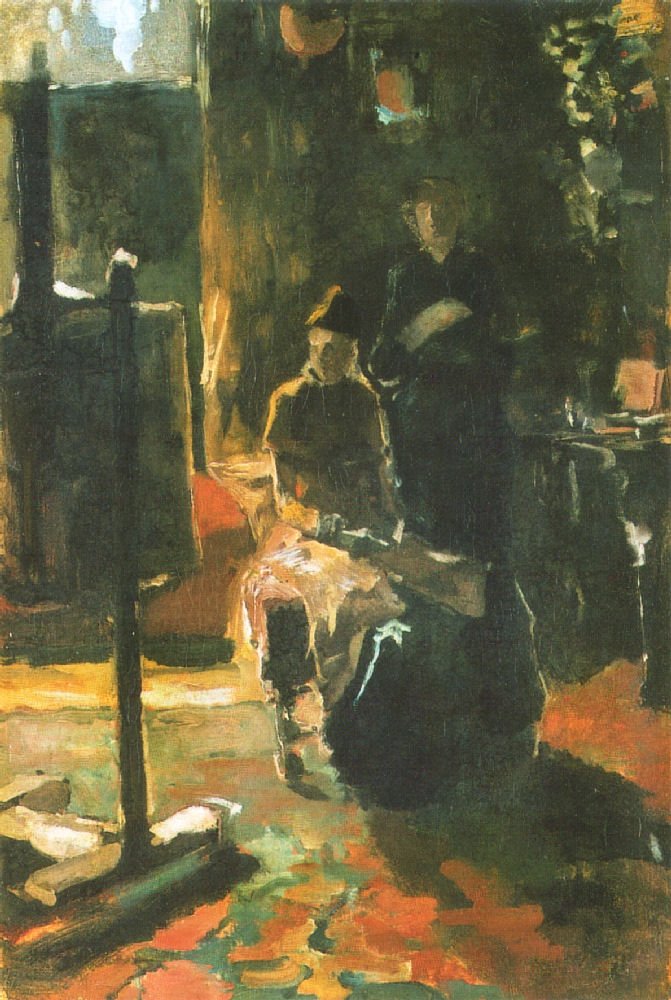 In the workshop av George Hendrik Breitner