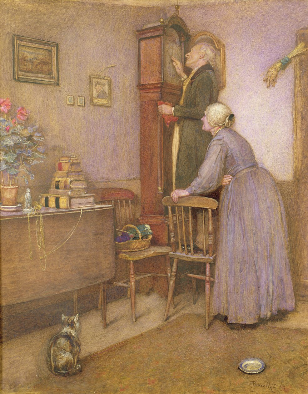 Den gamla klockan, 1863 av George John Pinwell