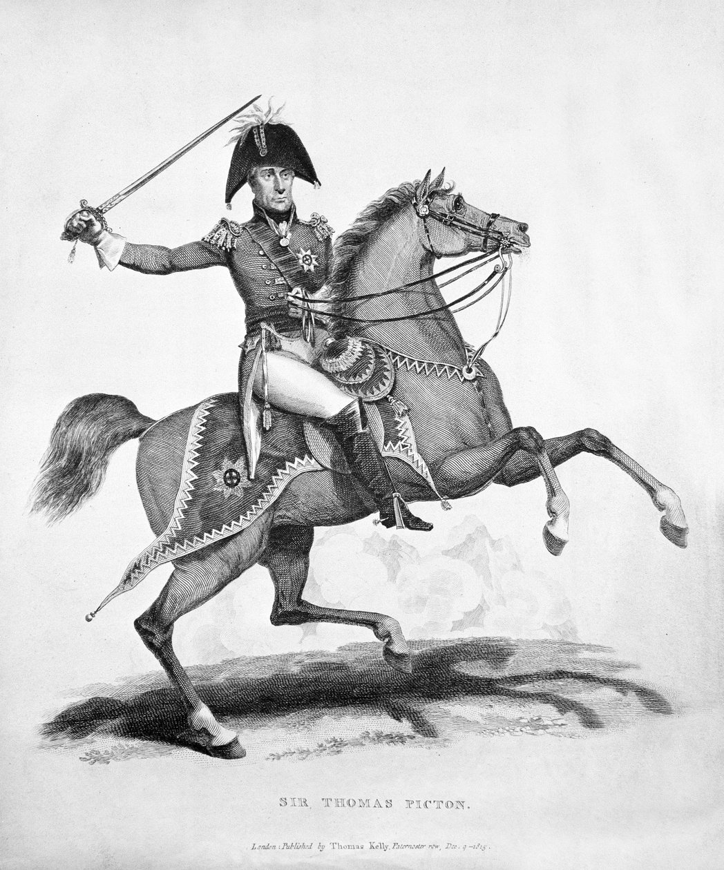 Sir Thomas Picton, graverad av Samuel Mitan, 1815 av George Jones