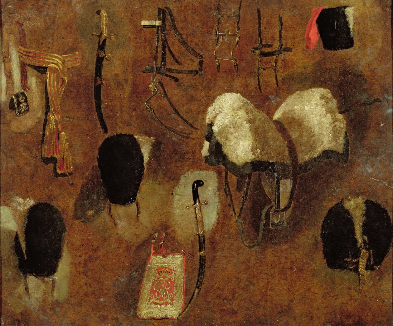 Studies of Military Accoutrements: en studie för "The Battle of Waterloo" av George Jones