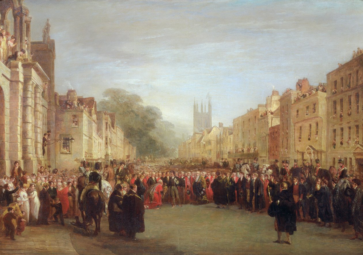 Prinsregentens besök i Oxford, 1814 av George Jones