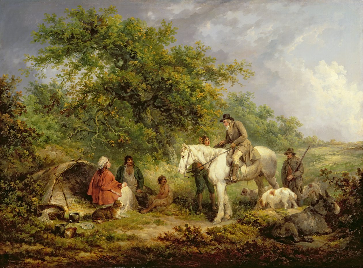 Morgon, eller den välvilliga idrottsmannen, 1792 av George Morland