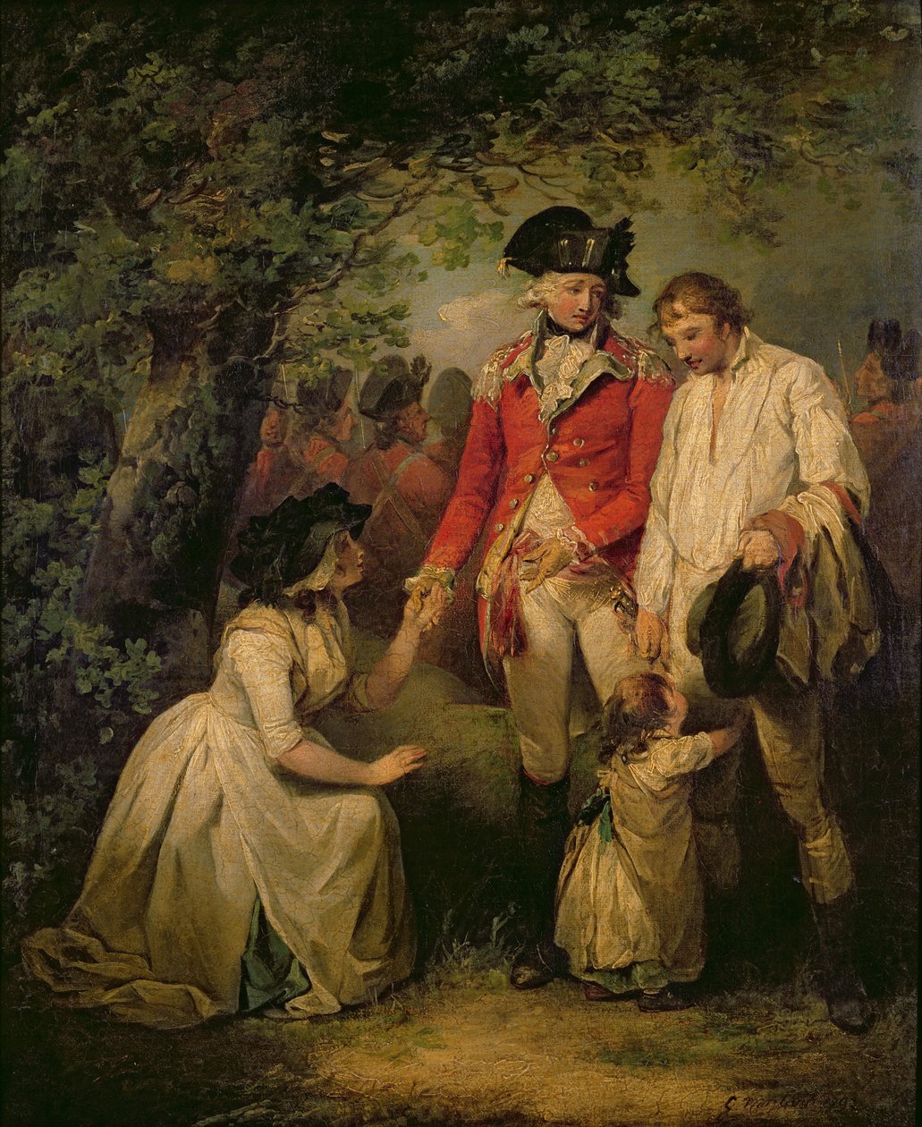 Desertören benådad, 1792 av George Morland