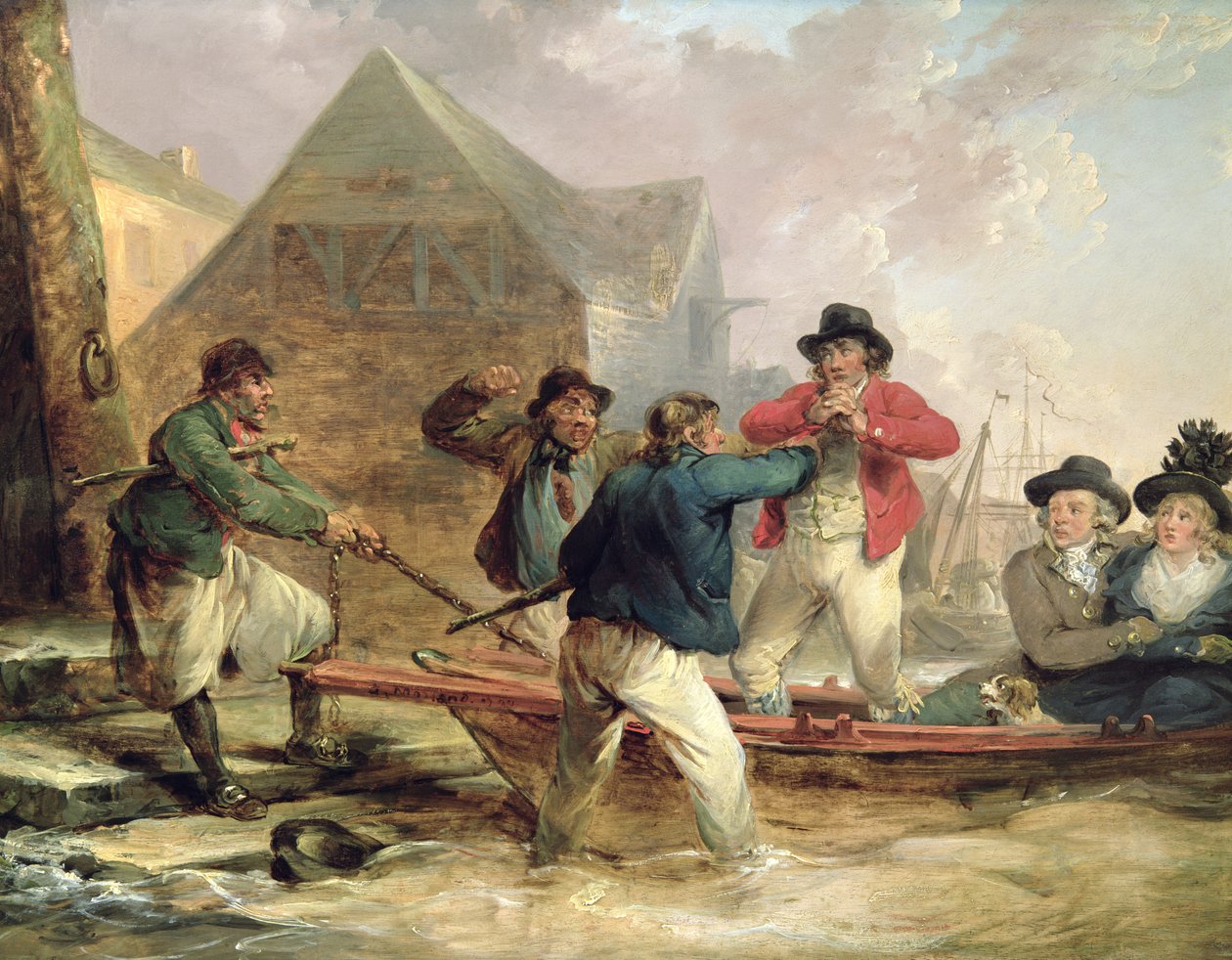 Pressgang, 1790 av George Morland