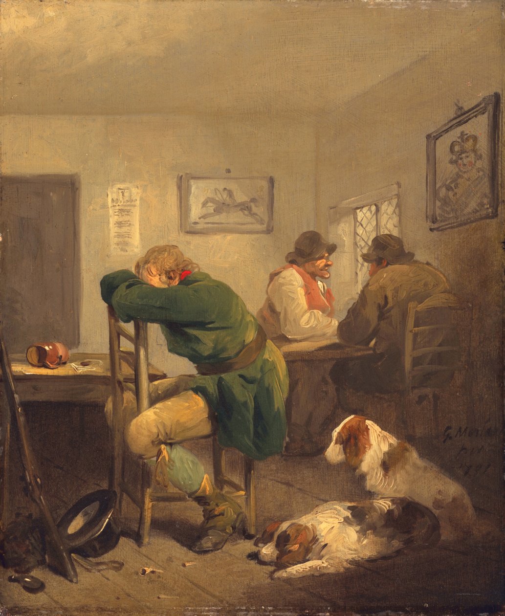 Den olyckliga sportmannen, 1792 av George Morland