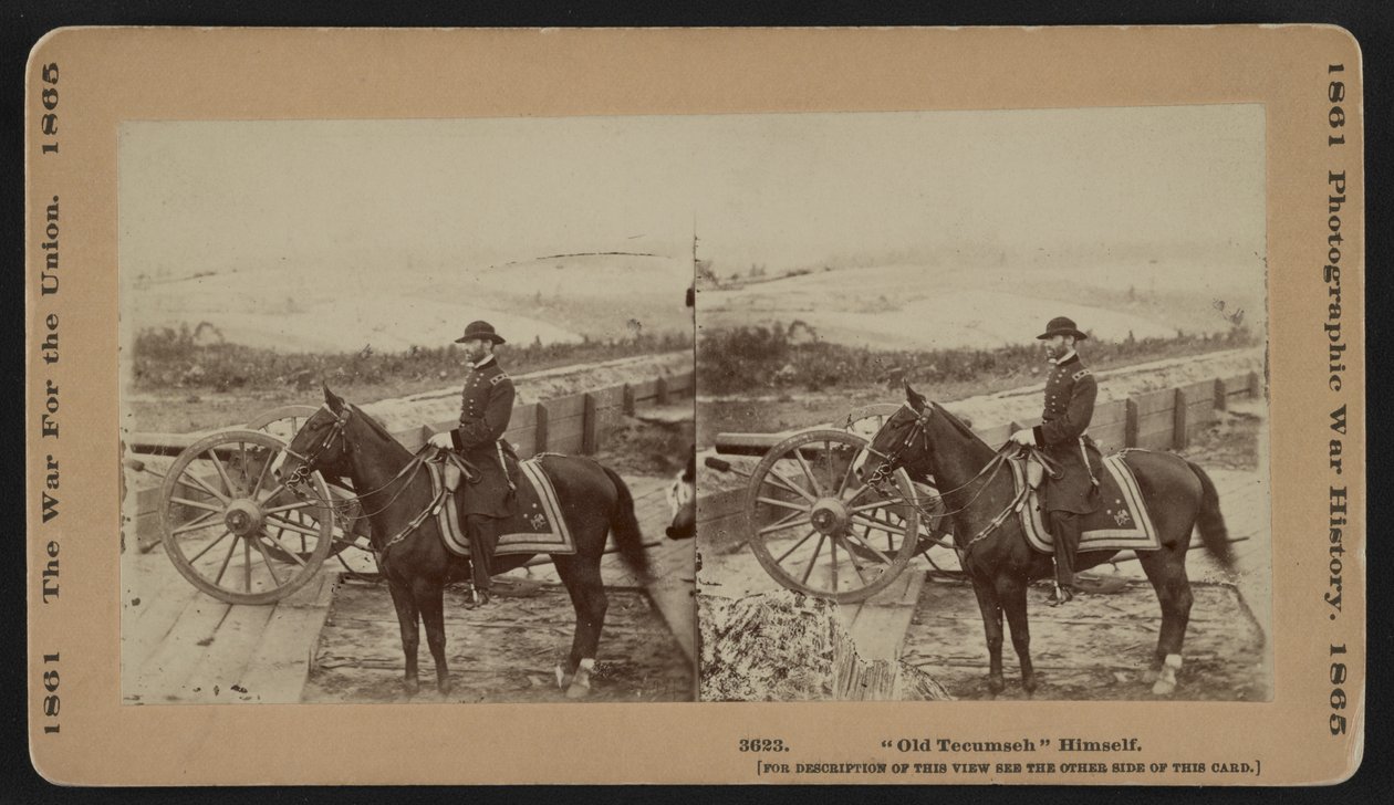 "Old Tecumseh", general Sherman, på unionslinjen nära Atlanta, 1864 av George N. Barnard