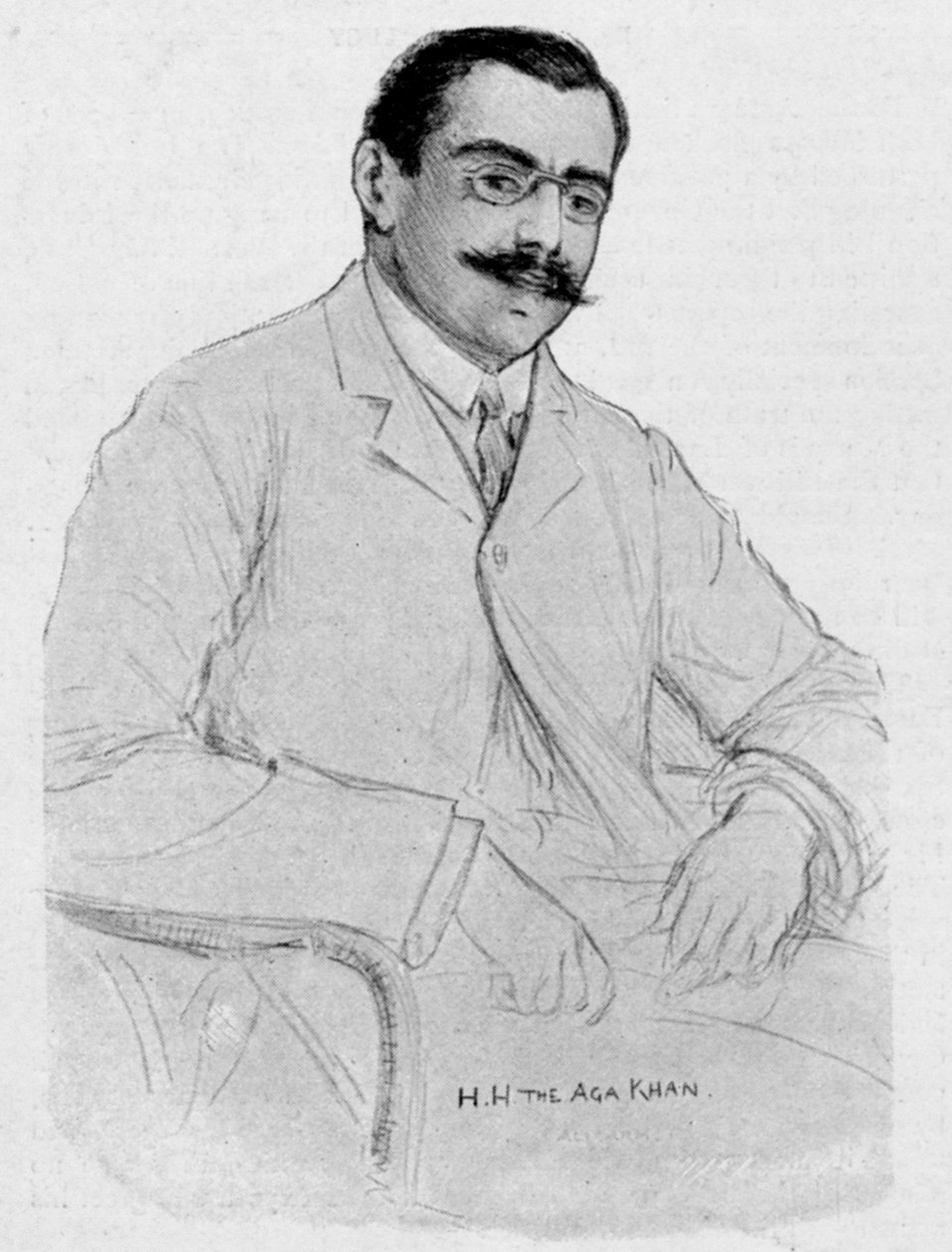 The Aga Khan: Who Voices the Muslim vädjan till vicekungen, illustration från 