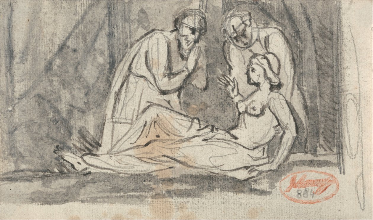 En dissekerande scen av George Romney